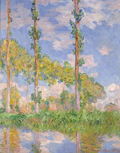 Poplars in the Sun, 1891 Claude Monet